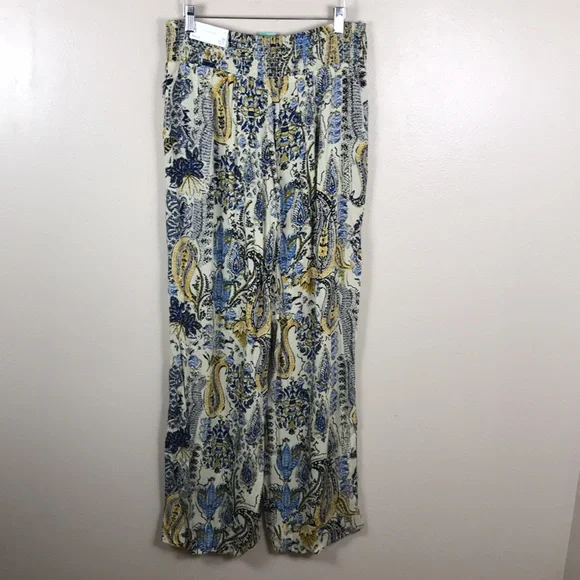 Maurices Womens Medium Floral Bohemian Wide-Leg Pants NEW - Picture 5 of 10